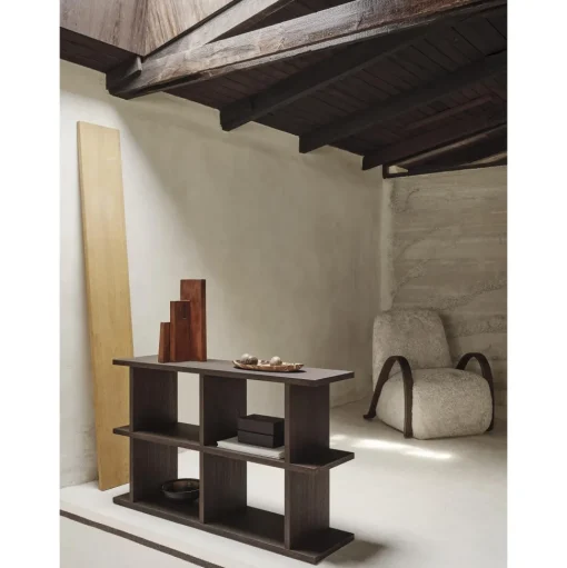 Ferm Living Kona Reol 2x2 Mørkbejdset Eg