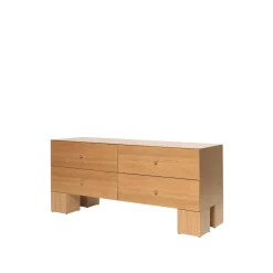 Ferm Living Kuben Kommode 2x2 Natural Eg