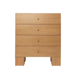 Ferm Living Kuben Kommode 1x4 Natural Eg