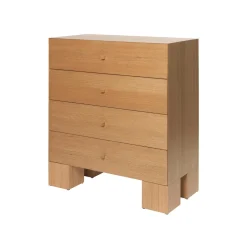 Ferm Living Kuben Kommode 1x4 Natural Eg