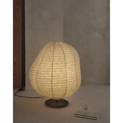 Ferm Living Kurbis Gulvlampe Lav Natural/Sort
