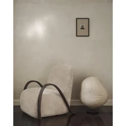 Ferm Living Kurbis Gulvlampe Lav Natural/Sort