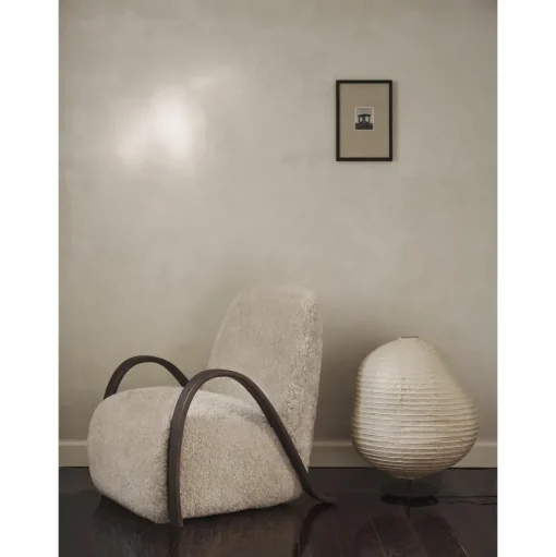 Ferm Living Kurbis Gulvlampe Lav Natural/Sort