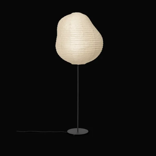 Ferm Living Kurbis Gulvlampe Høj Natural/Sort