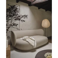 Ferm Living Kurbis Gulvlampe Høj Natural/Sort