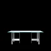 Ferm Living Lager Spisebord 90x200 Glas/Aluminium