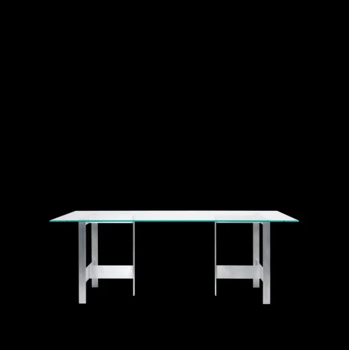 Ferm Living Lager Spisebord 90x200 Glas/Aluminium