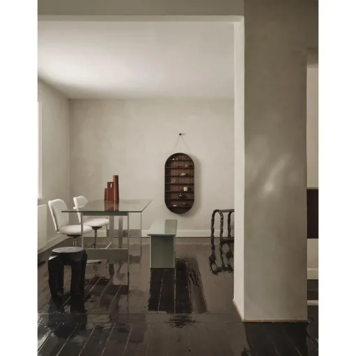 Ferm Living Lager Spisebord 90x200 Glas/Aluminium