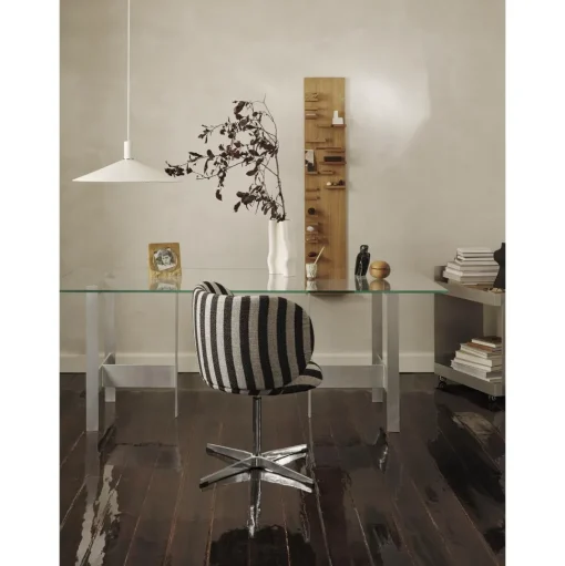 Ferm Living Lager Spisebord 90x200 Glas/Aluminium