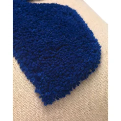 Ferm Living Lay Pude Rektangulár Sand/Bright Blue