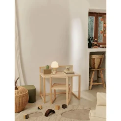 Ferm Living Mar Woven Kurve Sát af 2 Natural/Rødbrun