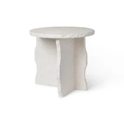 Ferm Living Mineral Sculptural Sofabord Bianco Curia Marmor