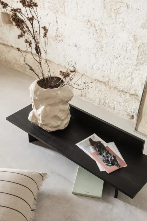 Ferm Living Oblique Bánk Sort Olieret Eg