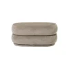 Ferm Living Oval Puf Faded Velvet Beige