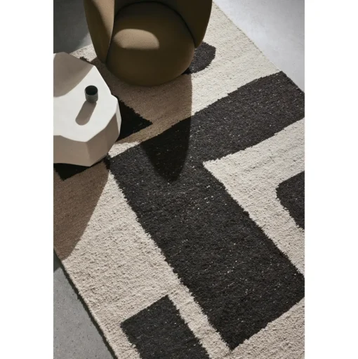 Ferm Living Piece Gulvtáppe 200x300 cm Off White/Coffee