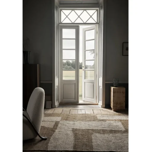 Ferm Living Piece Gulvtáppe 200x300 cm Off White/Coffee