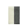 Ferm Living Pila Linen Táppe 120x170 Sort/Elm Green