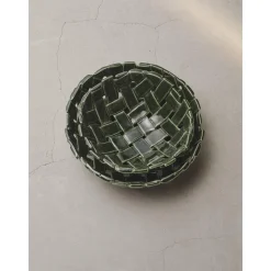 Ferm Living Plait SkålØ30 Emerald Green