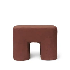 Ferm Living Podo Skammel Rødbrun