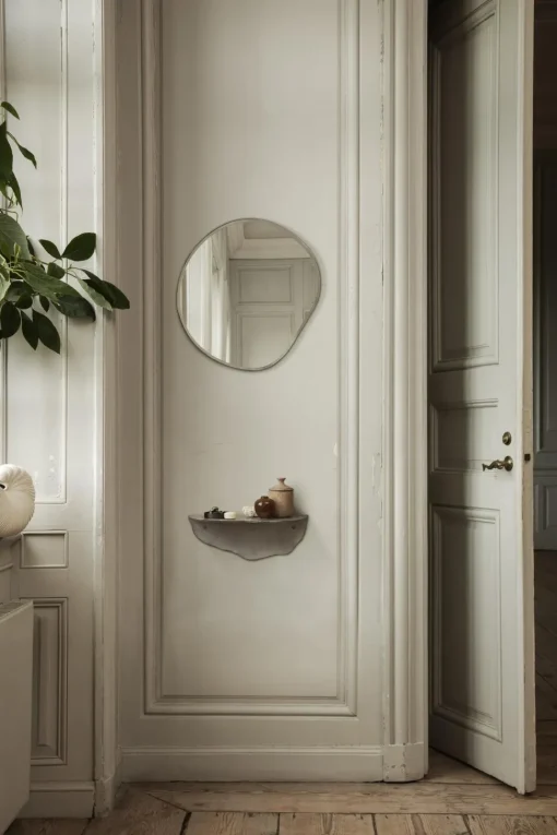 Ferm Living Pond Spejl Lille Mørk Krom
