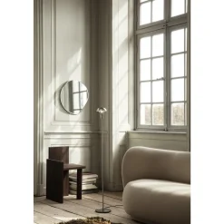 Ferm Living Pond Spejl Lille Mørk Krom