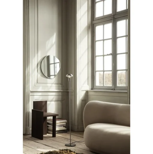 Ferm Living Pond Spejl Lille Mørk Krom
