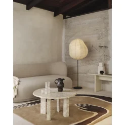 Ferm Living Pose Tufted Gulvtáppe 140x200 Dark Coffee/Off-White
