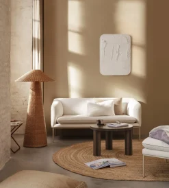 Ferm Living Post Lines Sofabord Lille Røget Eg