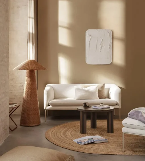 Ferm Living Post Lines Sofabord Lille Røget Eg