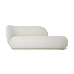 Ferm Living Rico Divan Boucle L Råhvid