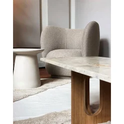Ferm Living Rico Lánestol Bouclé Sand