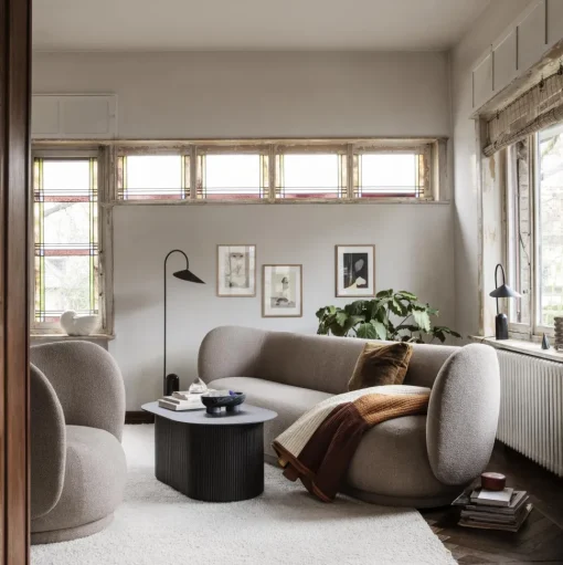 Ferm Living Rico Lánestol Bouclé Sand