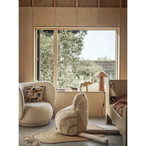 Ferm Living Rico Lánestol Bouclé Sand