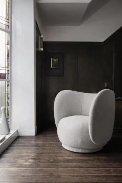 Ferm Living Rico Lánestol Bouclé Off White