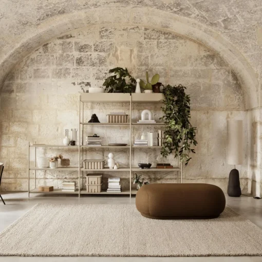 Ferm Living Rico Ottoman Boucle Sand