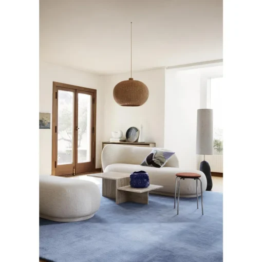 Ferm Living Rico Ottoman Boucle Sand