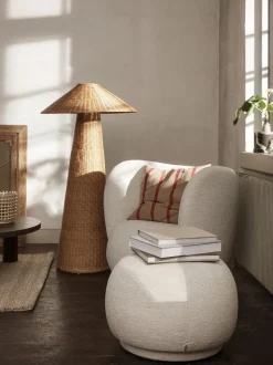 Ferm Living Rico Puf Bouclé Off White