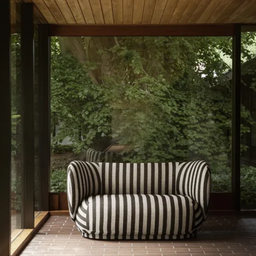 Ferm Living Rico Sofa 2 Seater Boucle Råhvid