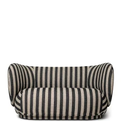 Ferm Living Rico Sofa 2 Seater Louisiana Sand/Sort