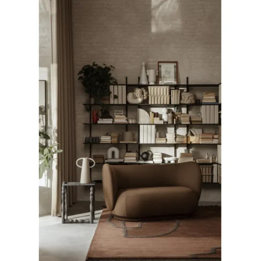 Ferm Living Rico Sofa 2 Seater Wool Boucle Råhvid