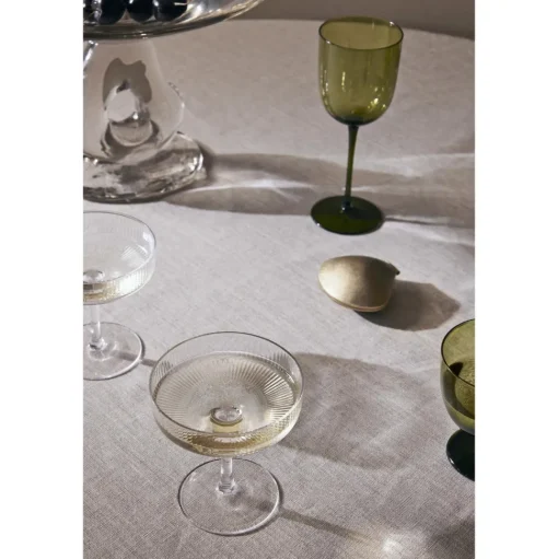 Ferm Living Ripple Champagne Skål Sát af 2 Røget