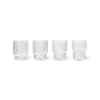 Ferm Living Ripple Glas Lille Sát af 4 Klar