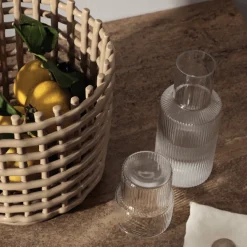 Ferm Living Ripple Glas Lille Sát af 4 Klar