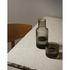 Ferm Living Ripple Glas Lav Skát af 4 Frostet