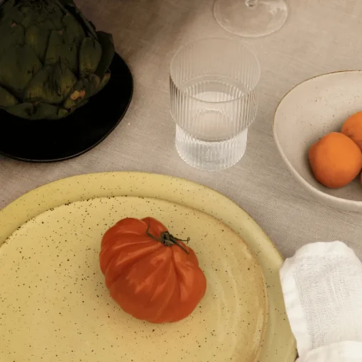 Ferm Living Ripple Glas Sát af 4 Klar
