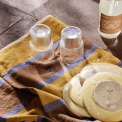 Ferm Living Ripple Glas Sát af 4 Klar