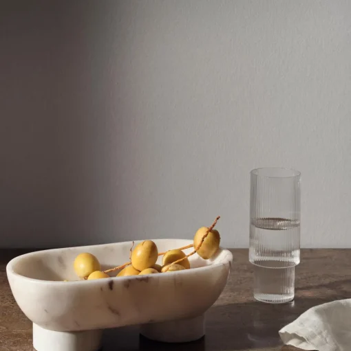 Ferm Living Ripple Long Drinksglas Sát af 4 Klar