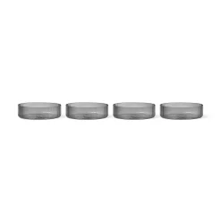 Ferm Living Ripple Serveringsskål Sát af 4 Røget
