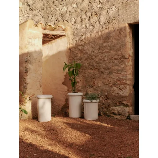 Ferm Living Rollo Plantepotte H36 Hvid