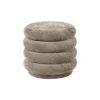 Ferm Living Rund Puf Faded Velvet Beige